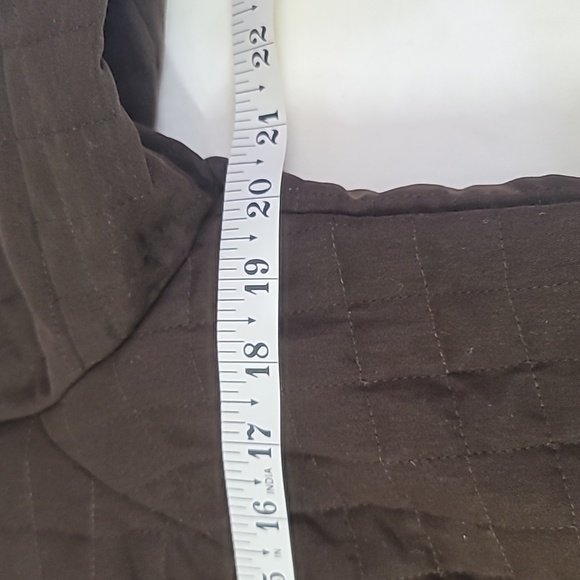 Briggs New York Quilted Jacket Brown Women's 12 Paisley Lining - Picture 2 of 10